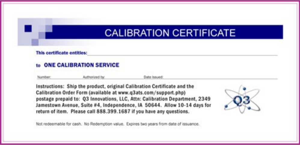 AlcoHAWK Calibration Service Plan Three - PT Series/RapidScreen/Avanti